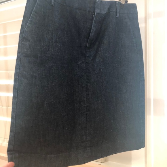 GAP, 100% Stretch Denim Skirt, Navy Blue - Picture 1 of 4